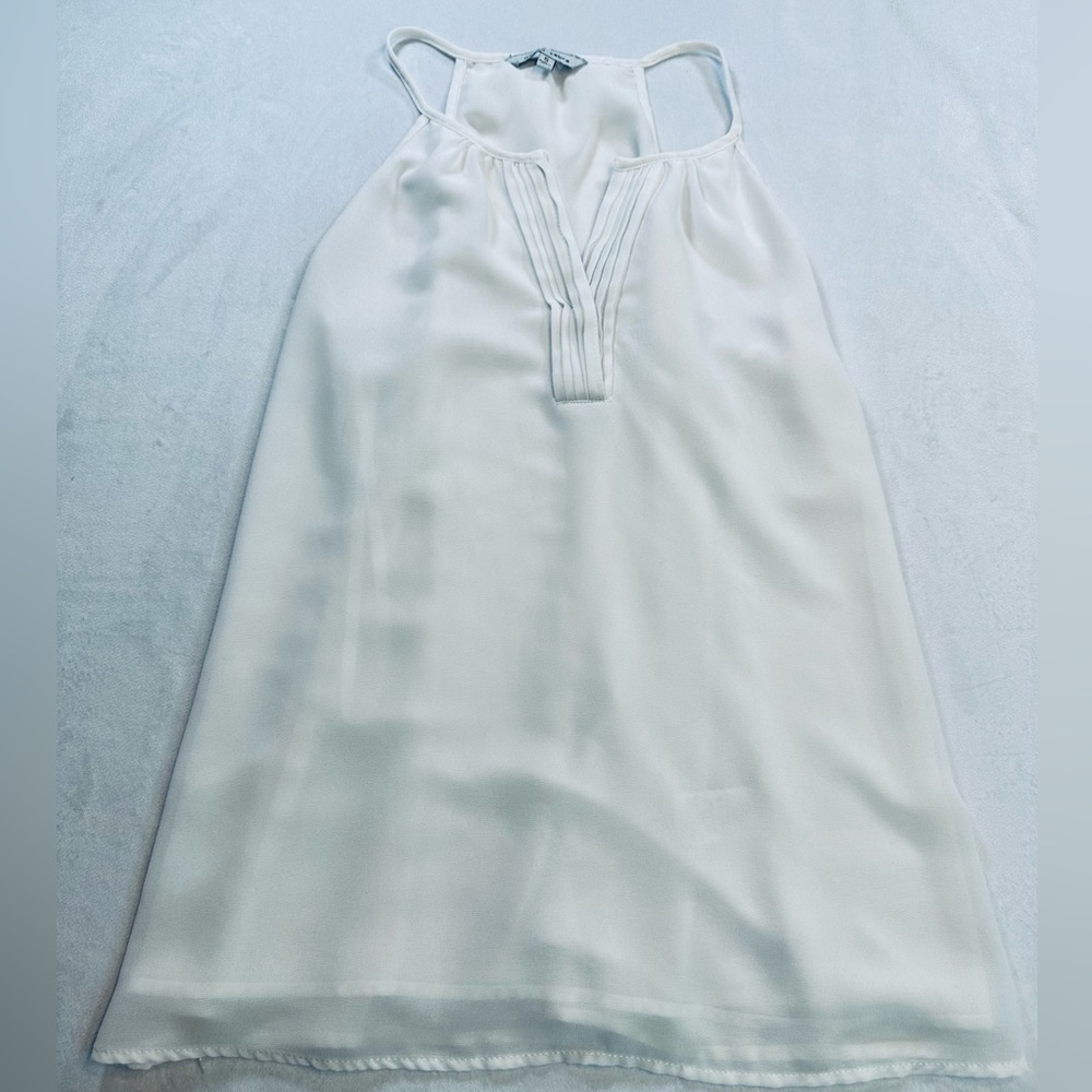 Naked Zebra White Blouse Tank Womens Small Normcore Everyday Basic Capsule‎